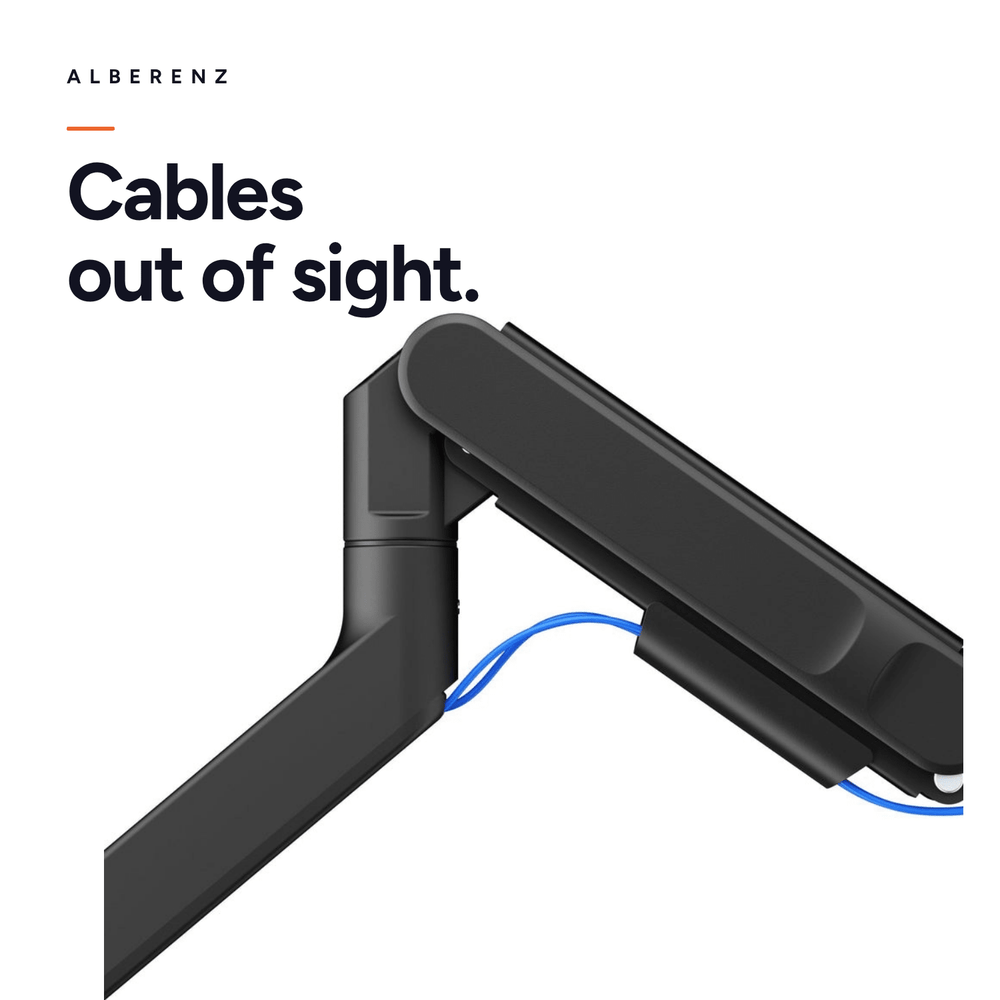 Alberenz® Heavy Duty Monitorarm mit Gasfeder (bis zu 57 Zoll)