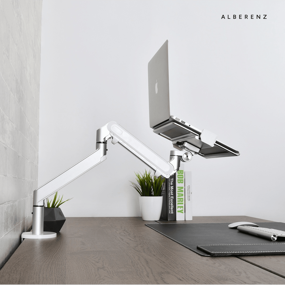 Alberenz® Laptoparm Gasfeder Silber