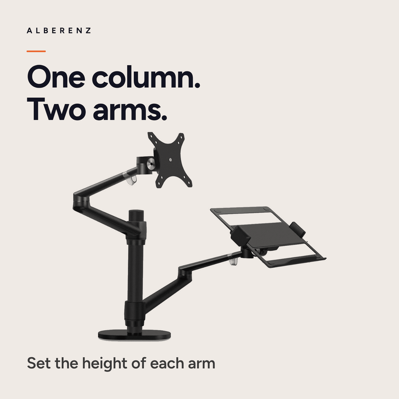 Alberenz® Laptop Monitor Arm Black