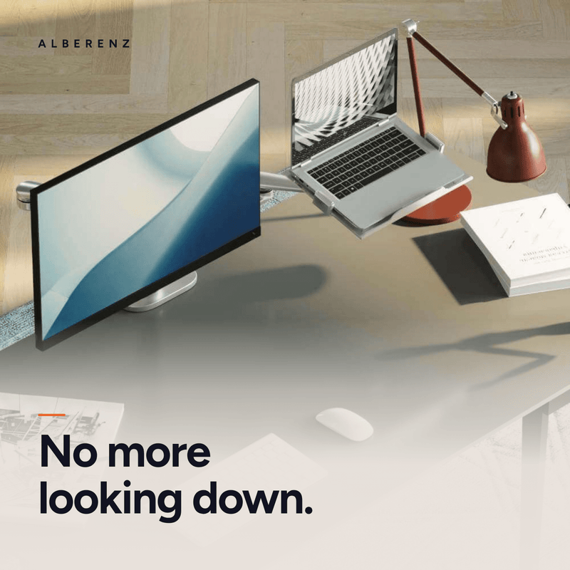 Alberenz® Laptop Monitorhalterung Silber