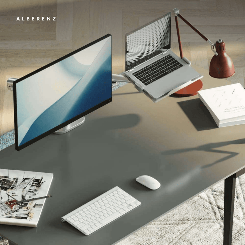 Alberenz® Laptop Monitorhalterung Silber