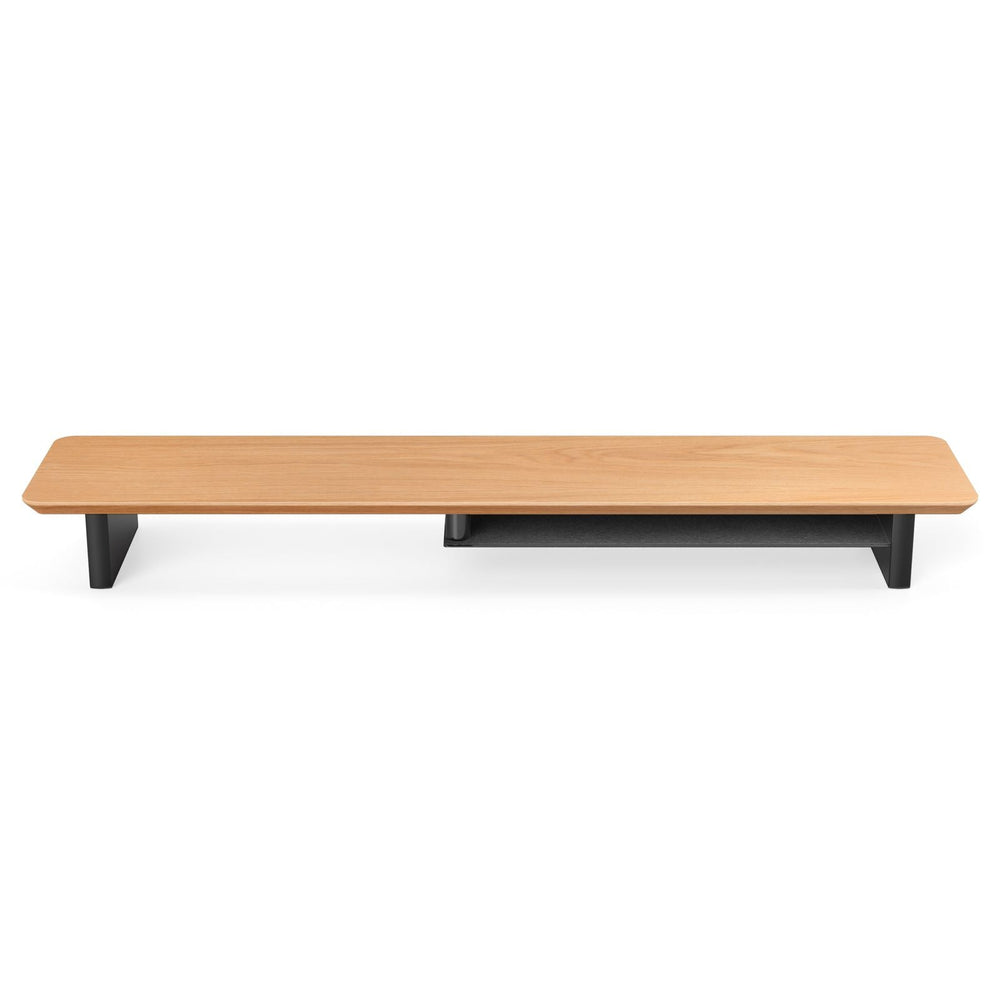 Alberenz® Oak Wooden Monitor Riser - 2 Monitors