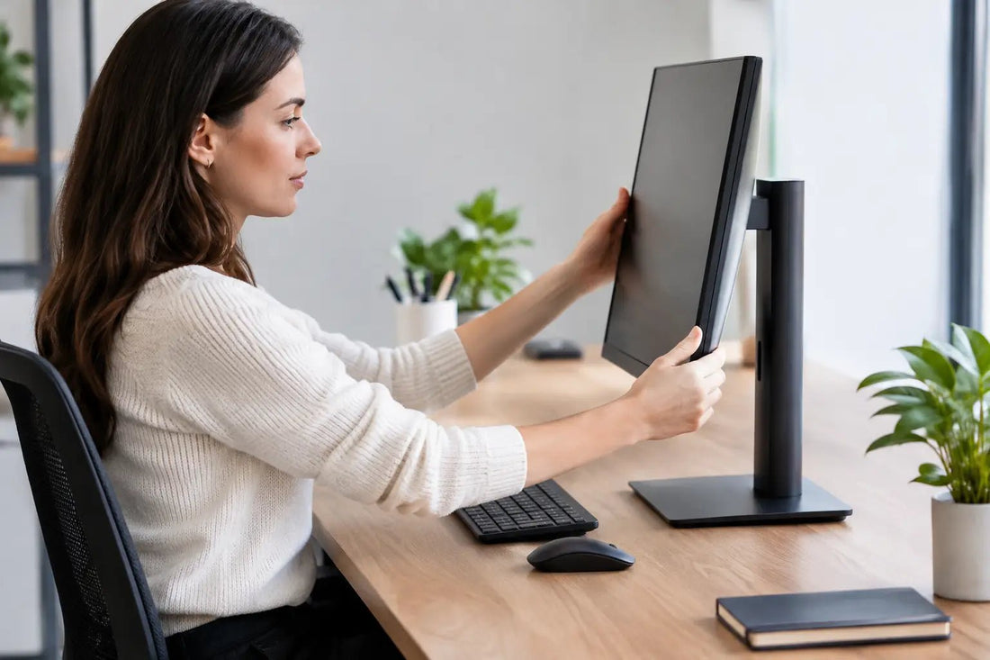 How to Prevent Monitor Wobble at Your Desk - Alberenz