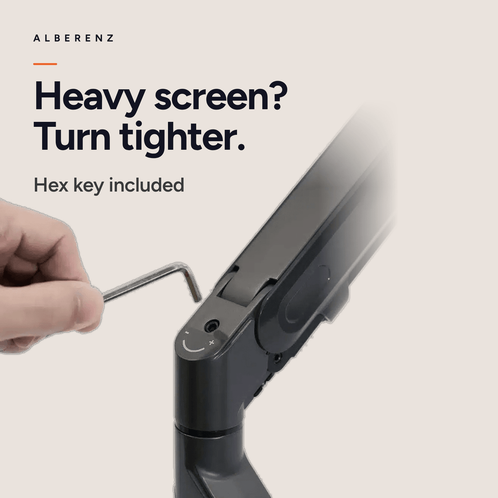 Alberenz® Einzel-Monitorarm mit Gasfeder, dunkelgrau