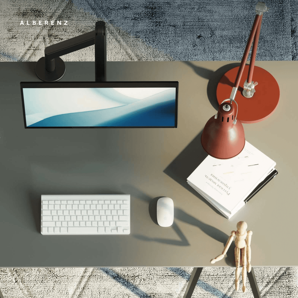 Alberenz® Einzel-Monitorarm mit Gasfeder, dunkelgrau