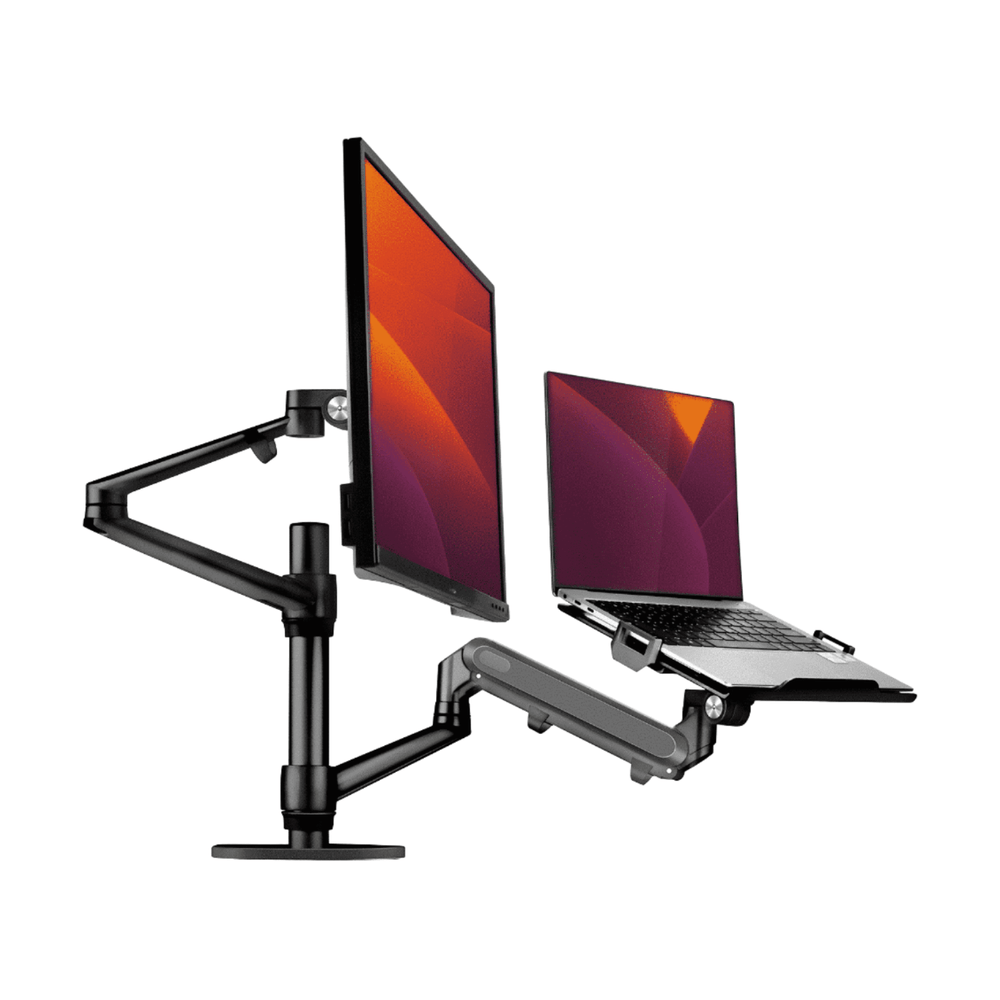 Alberenz® Laptop Monitorarm mit Gasfeder schwarz