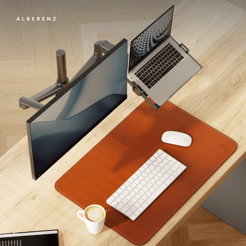 Alberenz® Laptop Monitorarm mit Gasfeder schwarz