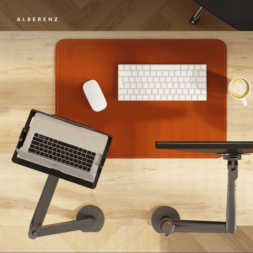 Alberenz® Laptoparm mit Gasfeder - Dunkelgrau