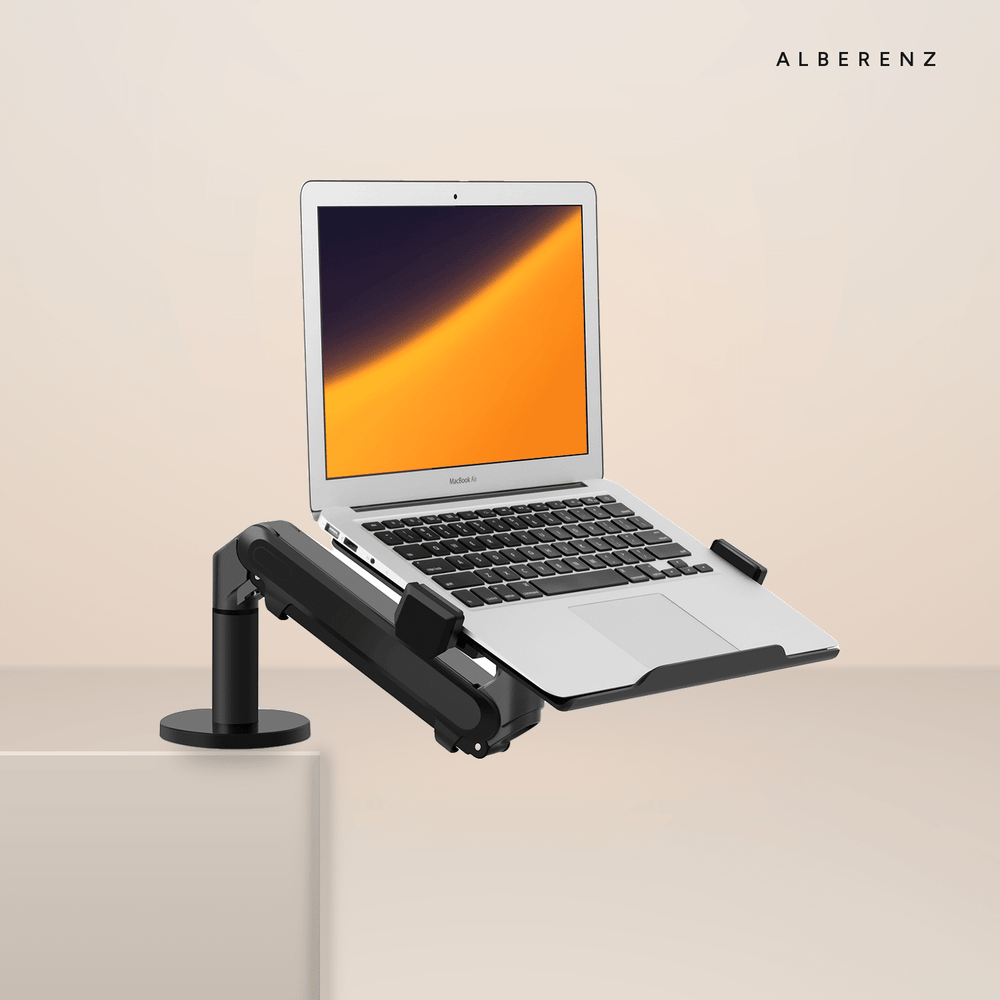 Alberenz® Laptoparm mit Gasfeder - Dunkelgrau
