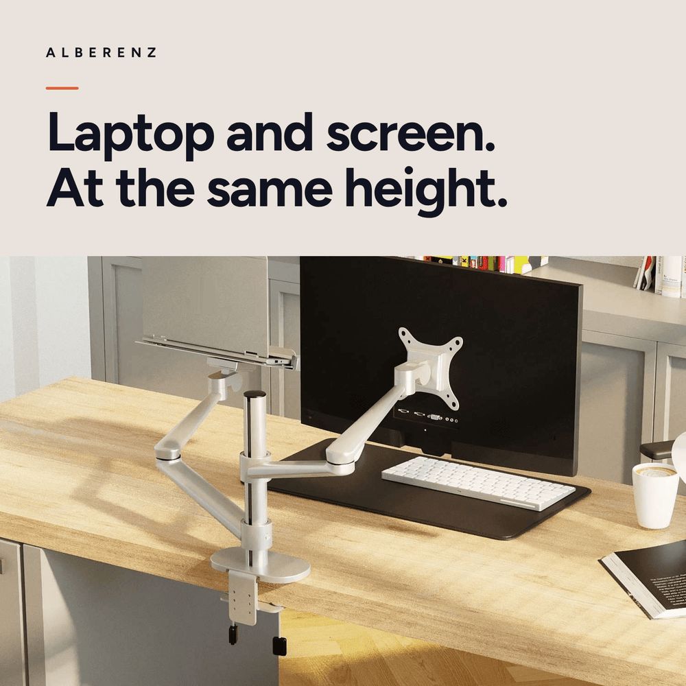 Alberenz® Laptop Monitorhalterung Silber