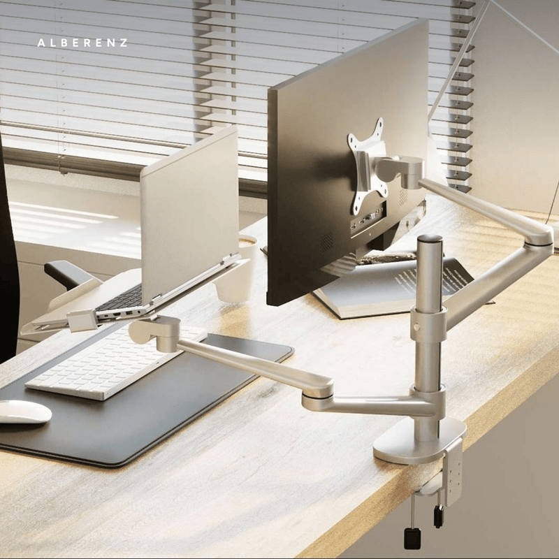 Alberenz® Laptop Monitorhalterung Silber