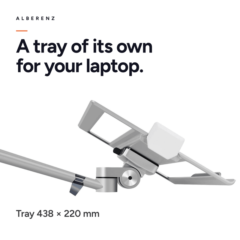 Alberenz® Laptop Monitorhalterung Silber