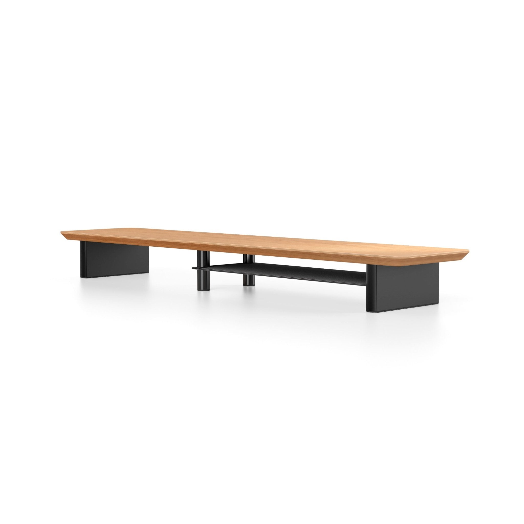 Alberenz® Oak Wooden Monitor Riser - 2 Monitors - Alberenz - Monitor riser