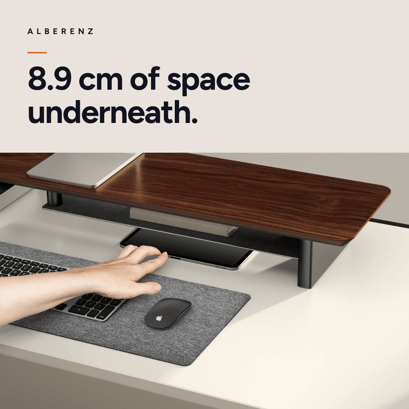 Bundle: Nussbaum-Monitorerhöhung + MagSafe-Ladegerät + Laptophalter + Tabletständer + Kopfhörerhalter