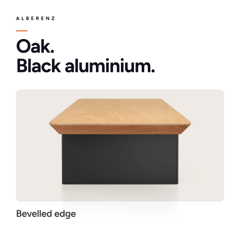 Alberenz® Monitorständer aus Eichenholz - 2 Monitore