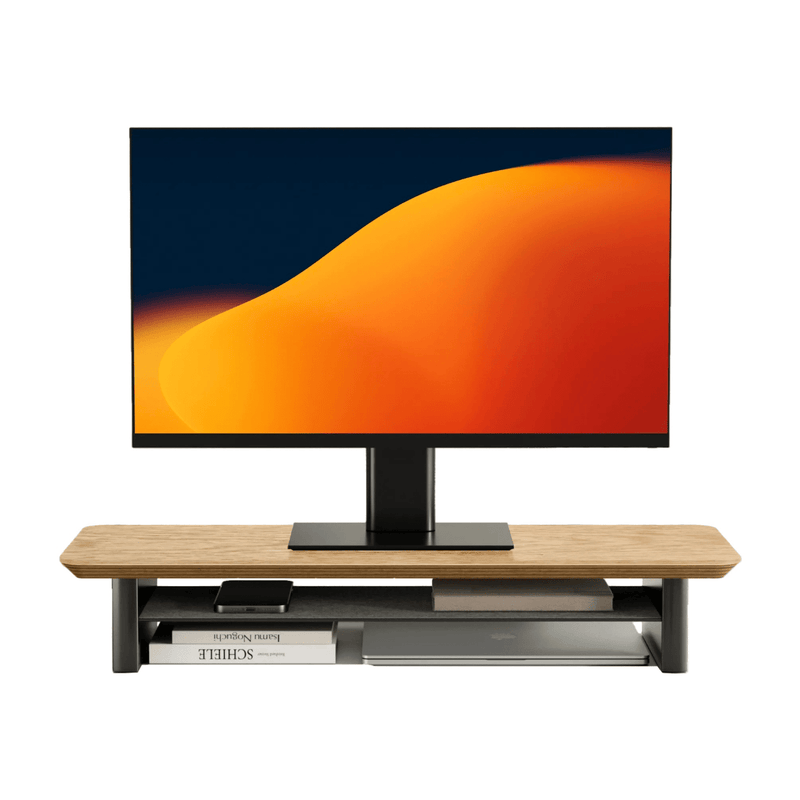 Alberenz® Monitorständer aus Eichenholz - 1 Monitor