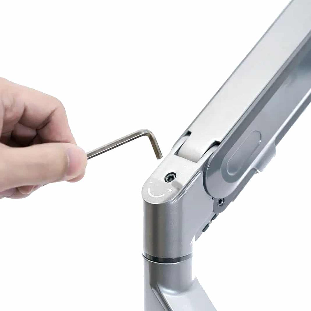 Alberenz® Monitorhalterung mit Gasfeder Silber